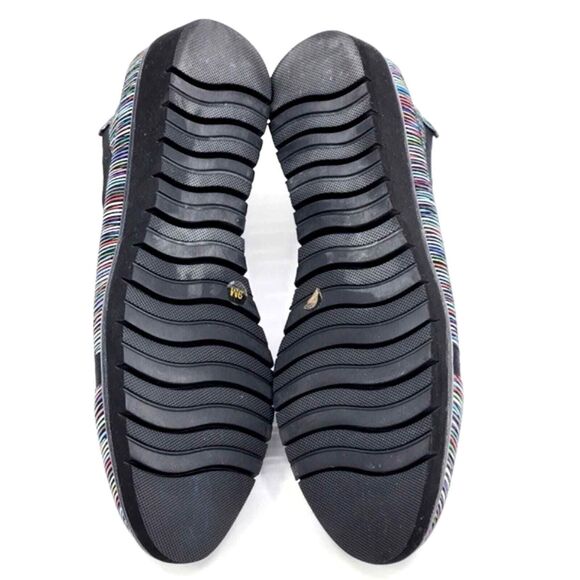 Nurture Kizzie Leather Multi-Color Striped Wedge Slip-On Shoes Womens Size 9 - Picture 8 of 9
